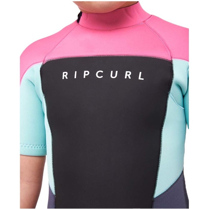 2023 Rip Curl Junior Omega 1.5mm Back Zip Shorty Neopreno 113BSP - Pink